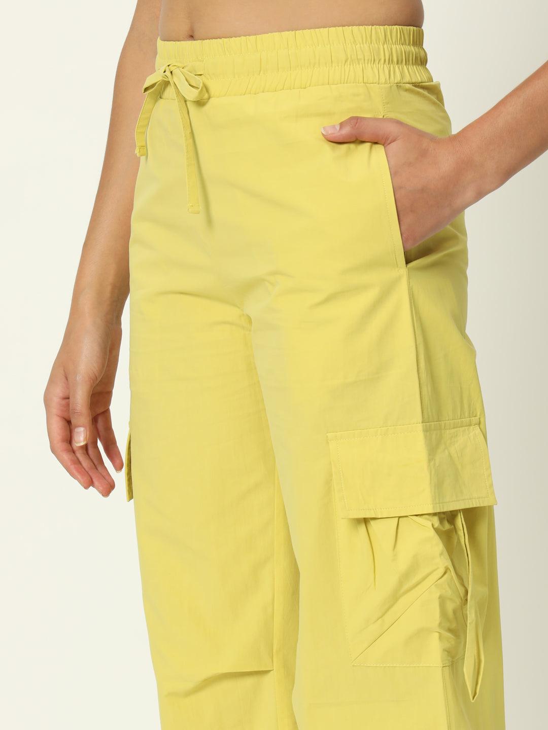 Urban Glide Yellow Parachute Pant - VONYQ