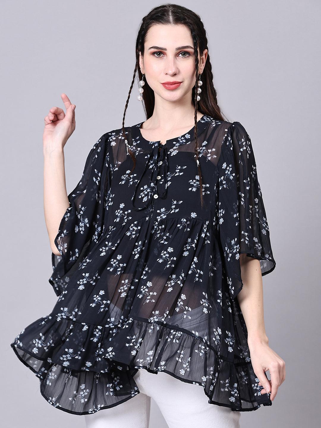 Flowy Peplum Top - VONYQ