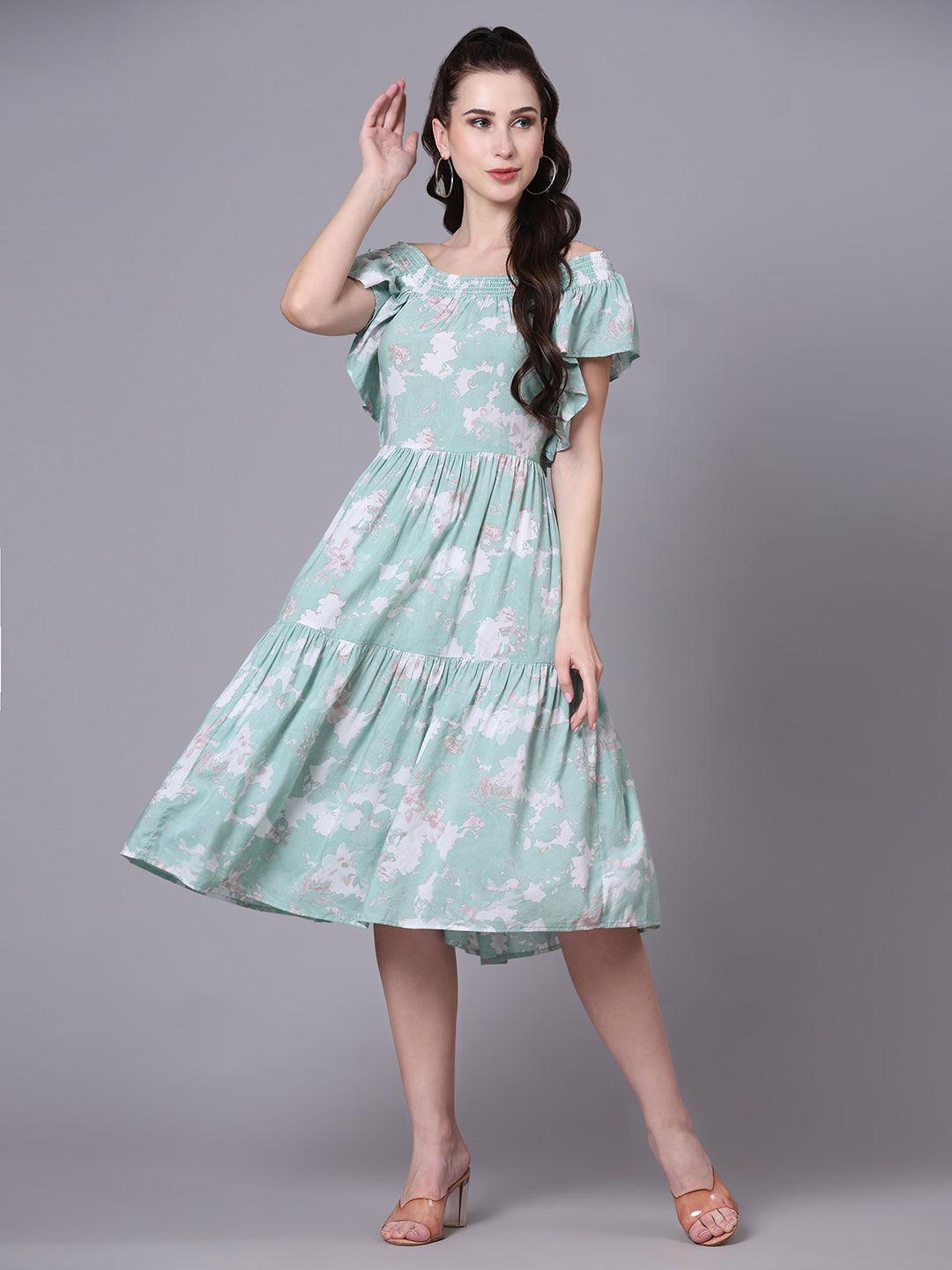 Off-Shoulder Midi Dress - VONYQ