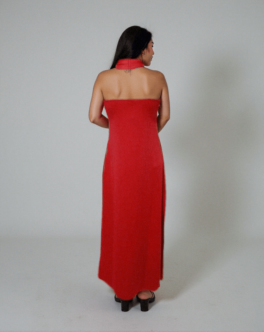 Radiant Rouge Dress - VONYQ