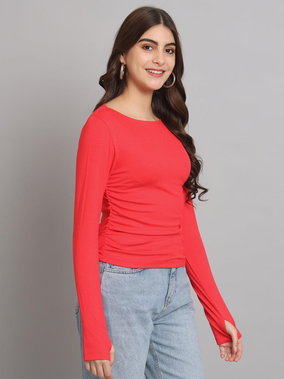 Sculpt Boat Neck Rib Top - VONYQ