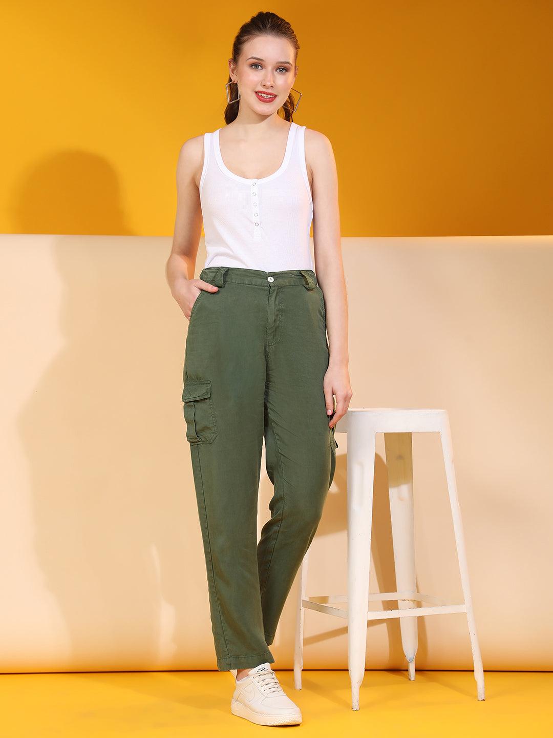 khaki Tencel pants - VONYQ