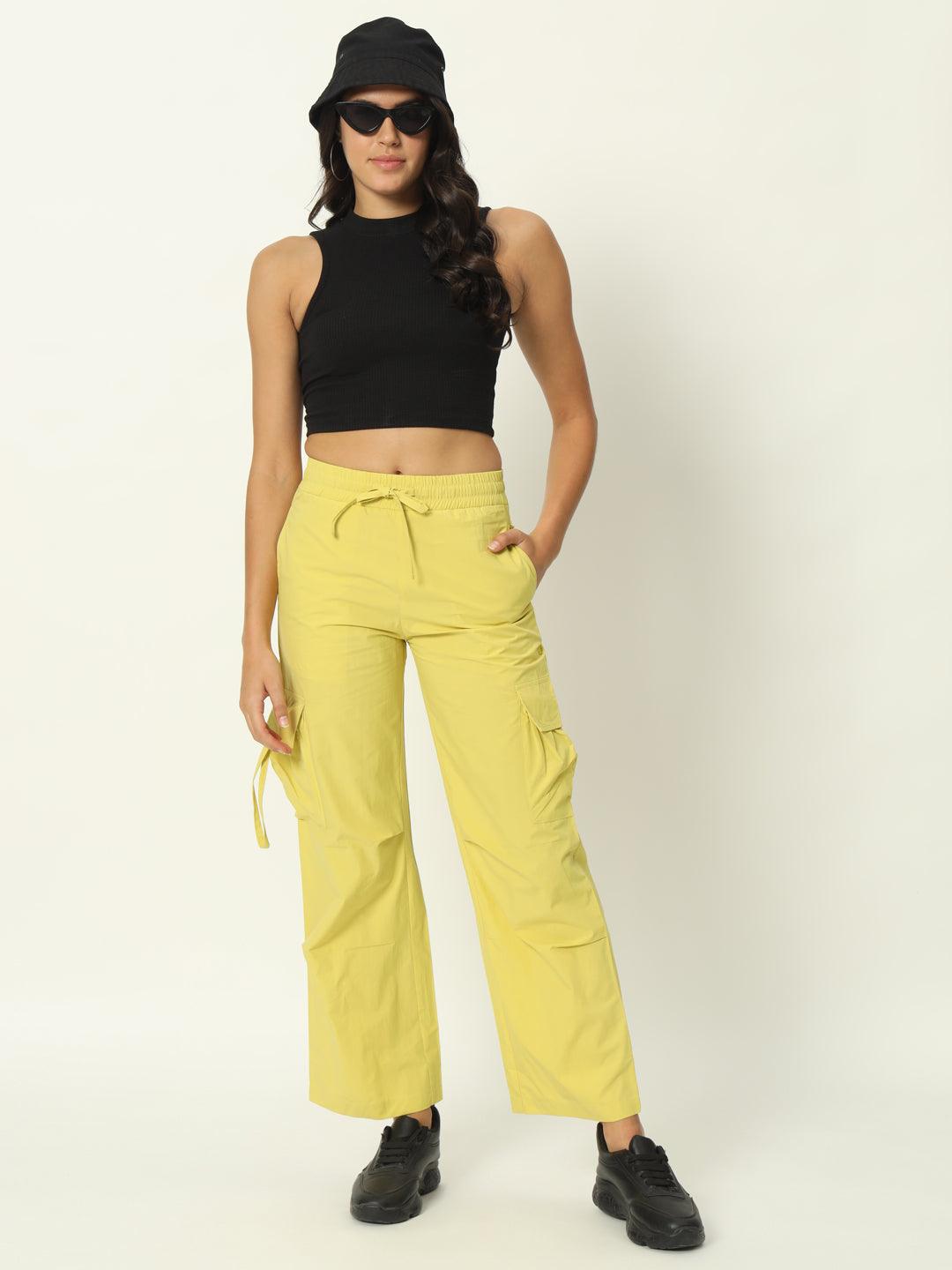 Urban Glide Yellow Parachute Pant - VONYQ