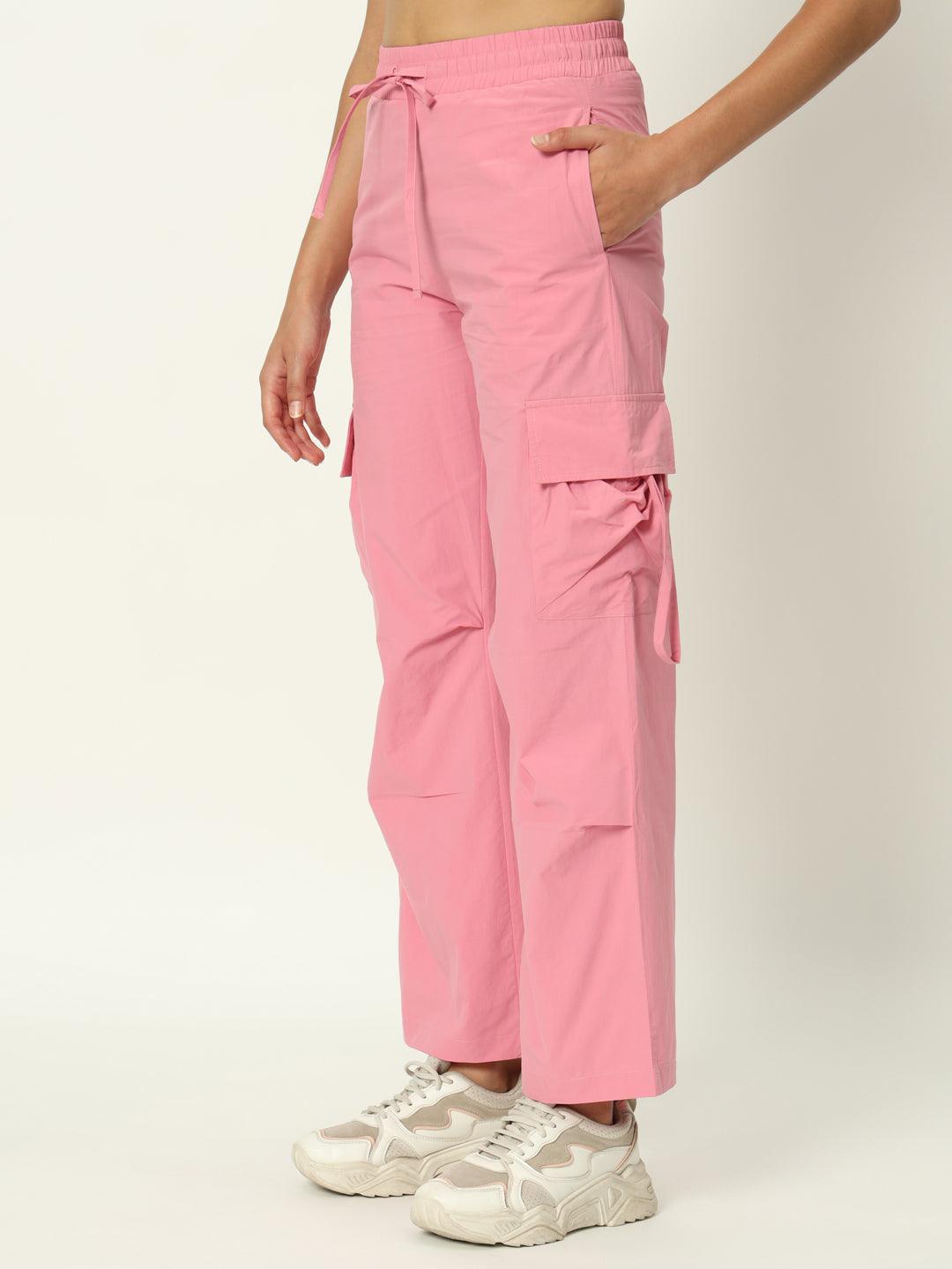 Urban Glide Pink Parachute Pants - VONYQ