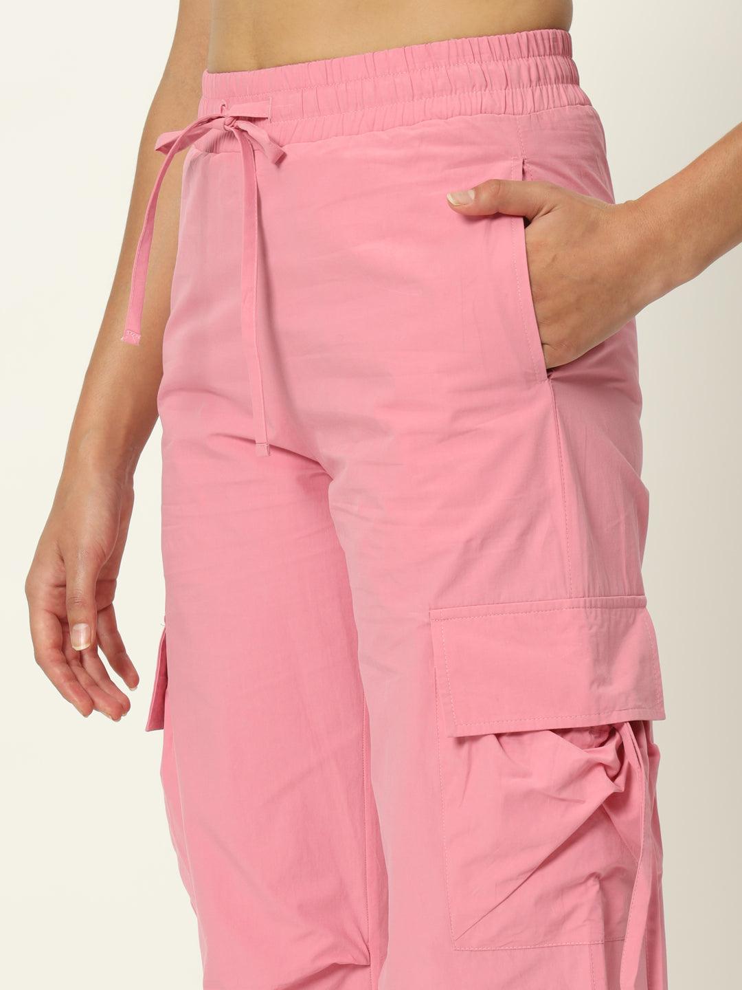 Urban Glide Pink Parachute Pants - VONYQ