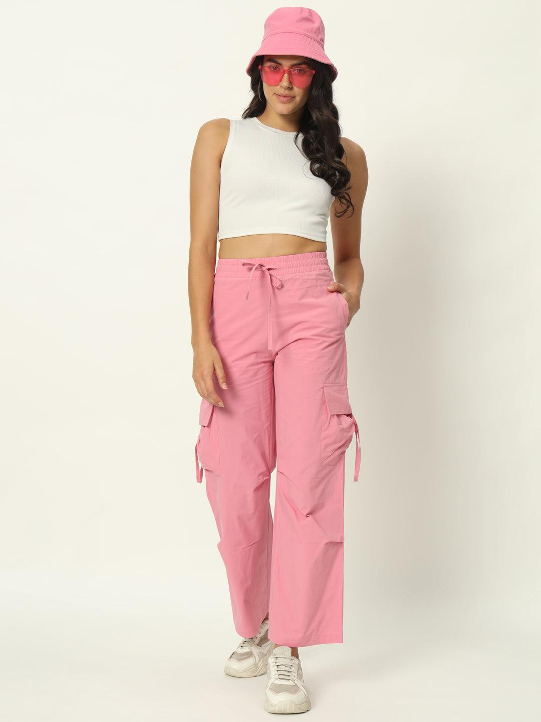 Urban Glide Pink Parachute Pants - VONYQ