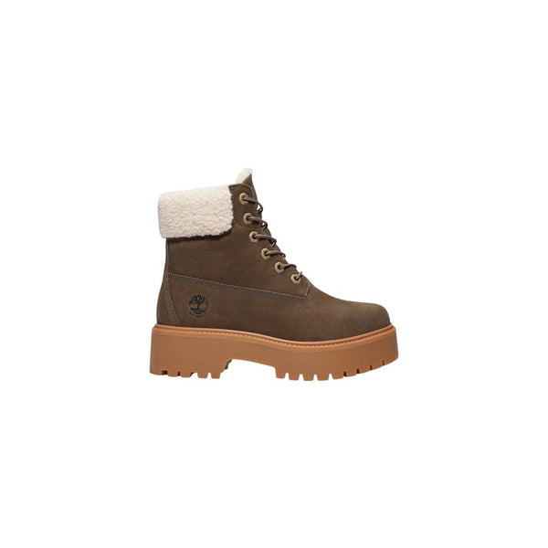 Timberland Brown Recycled Leather Lace-Up Boots