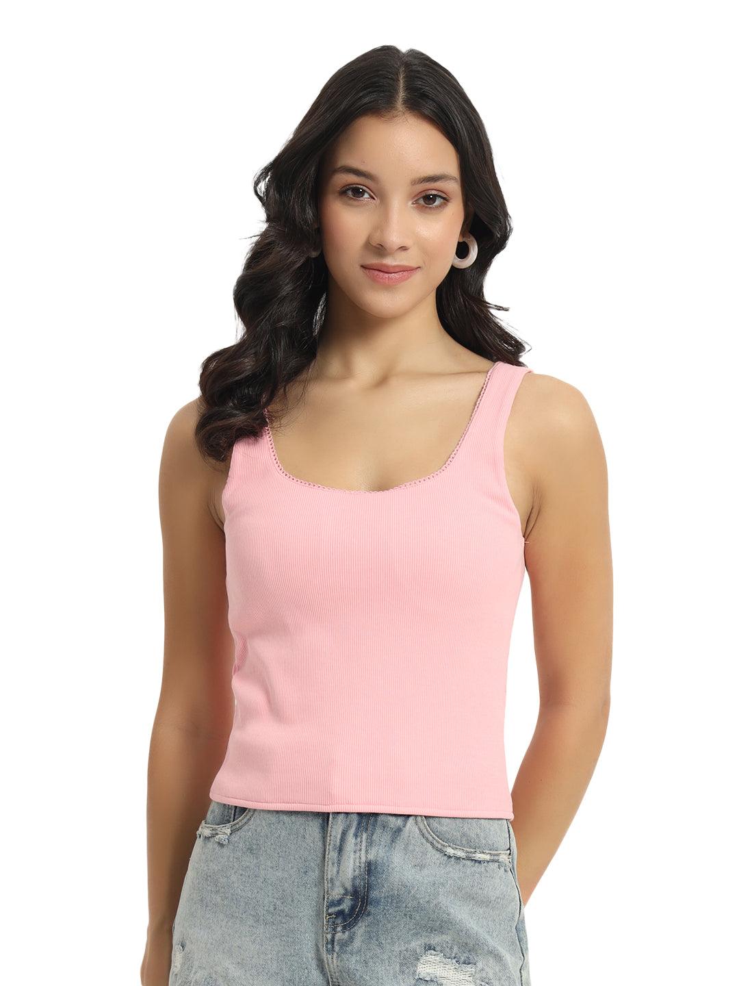 Women’s Solid Colour V-Neck Cami - VONYQ