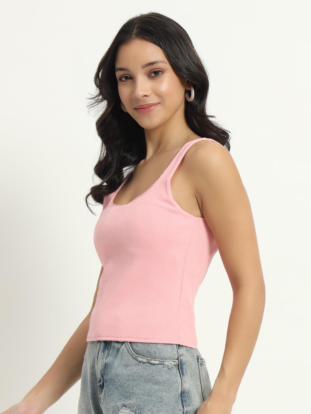 Women’s Solid Colour V-Neck Cami - VONYQ