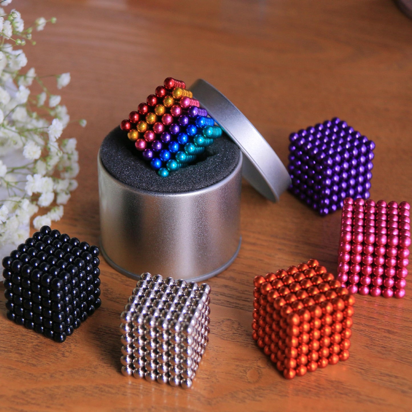 Buck Ball 216 Magnetic Ball Decompression Educational Toy Color Magnetic Ball Rubik's Cube