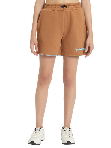 FlexEase Brown Terry Shorts - VONYQ