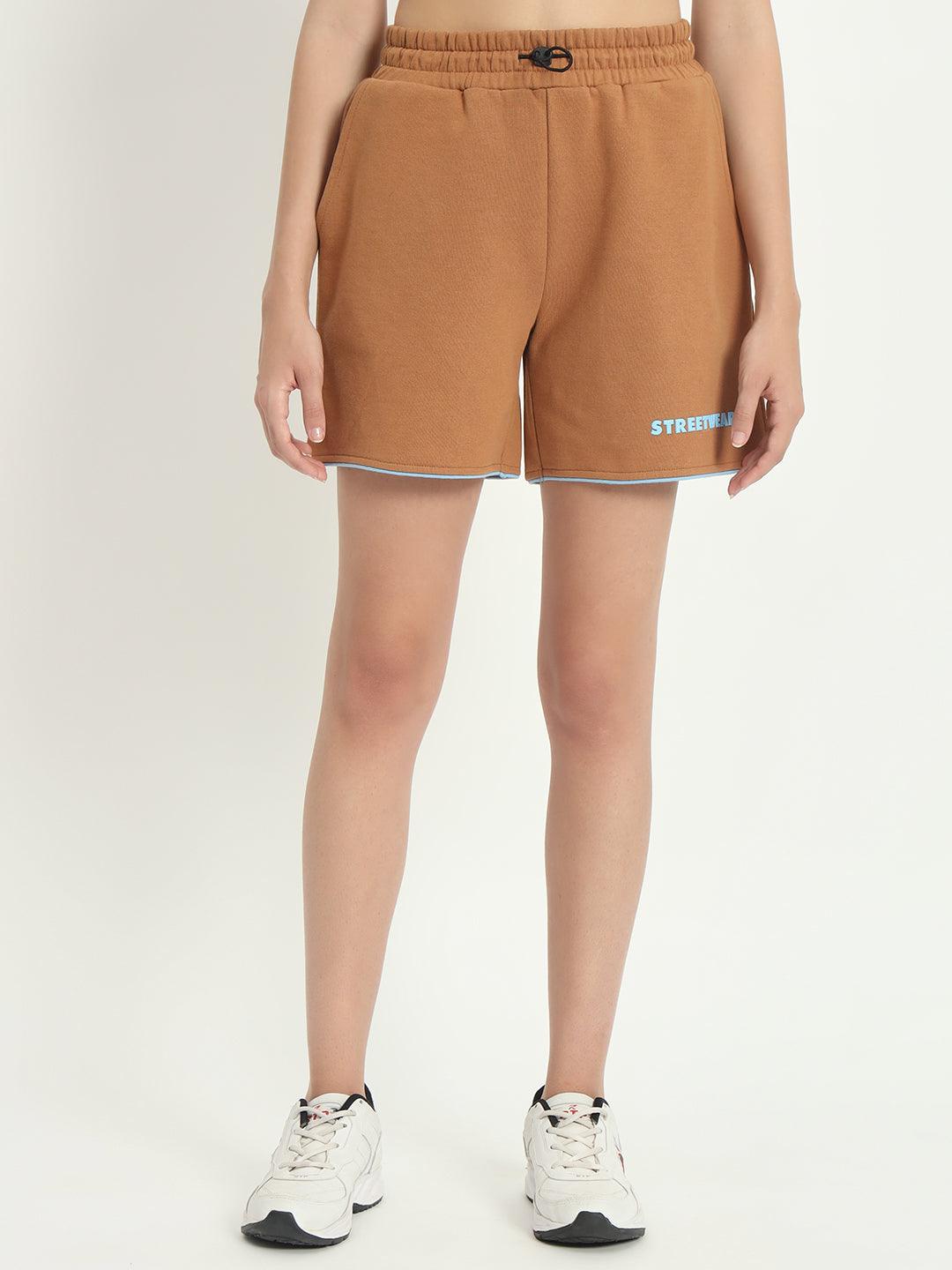 FlexEase Brown Terry Shorts - VONYQ