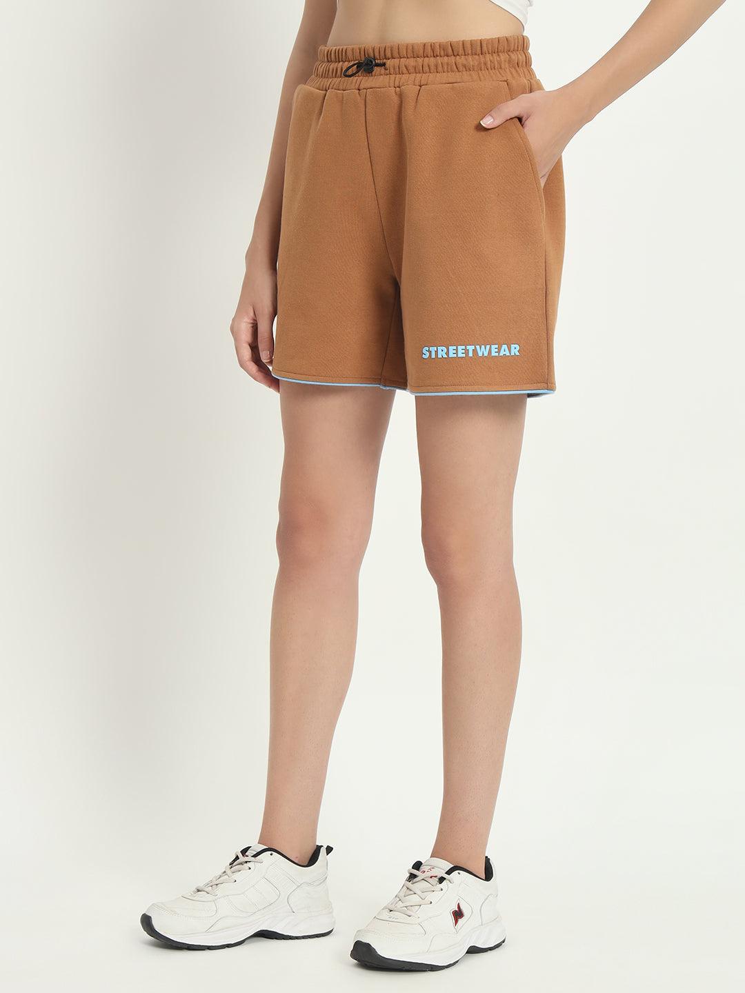 FlexEase Brown Terry Shorts - VONYQ