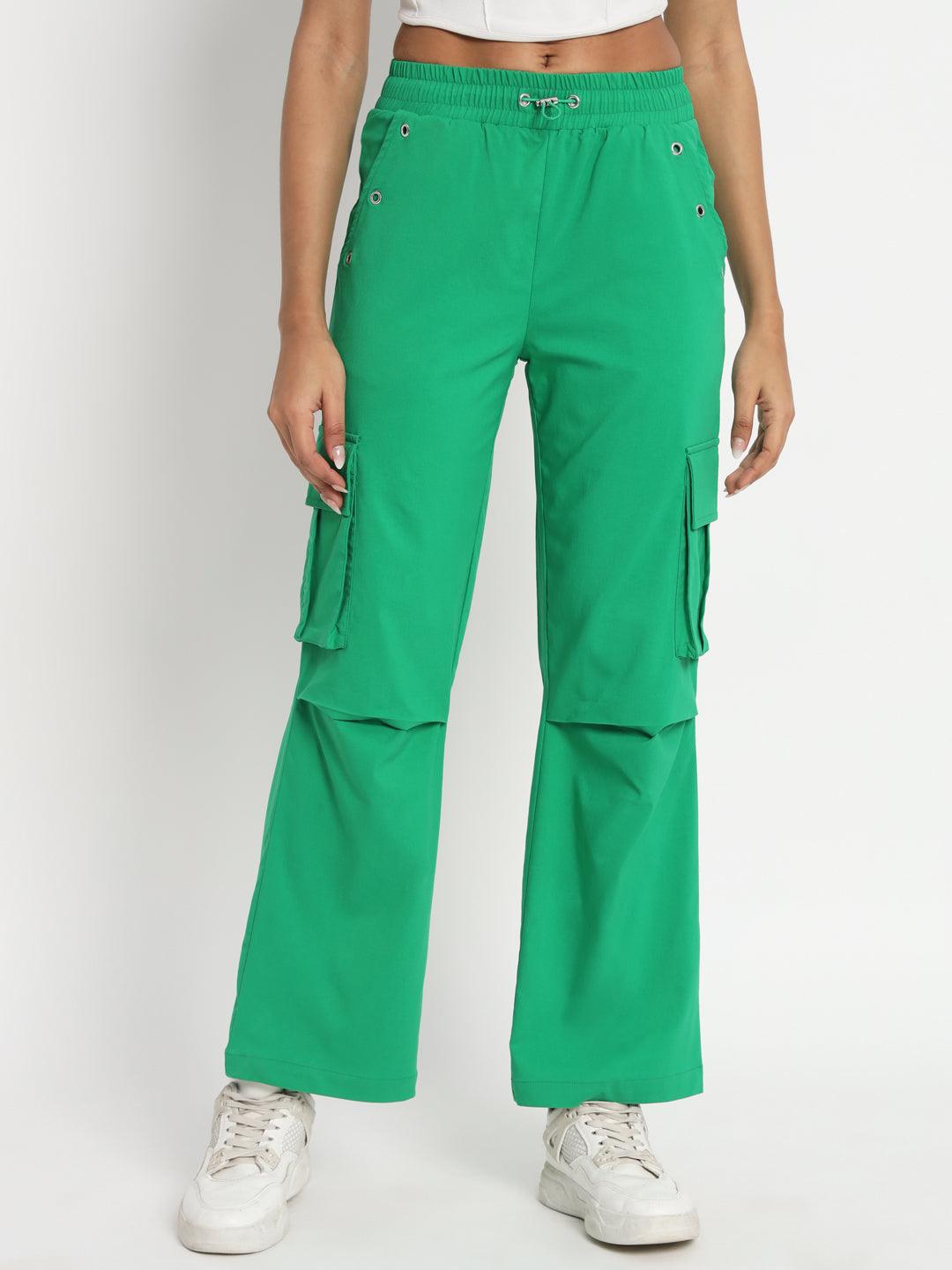 Urban Glide Green Parachute Pants - VONYQ