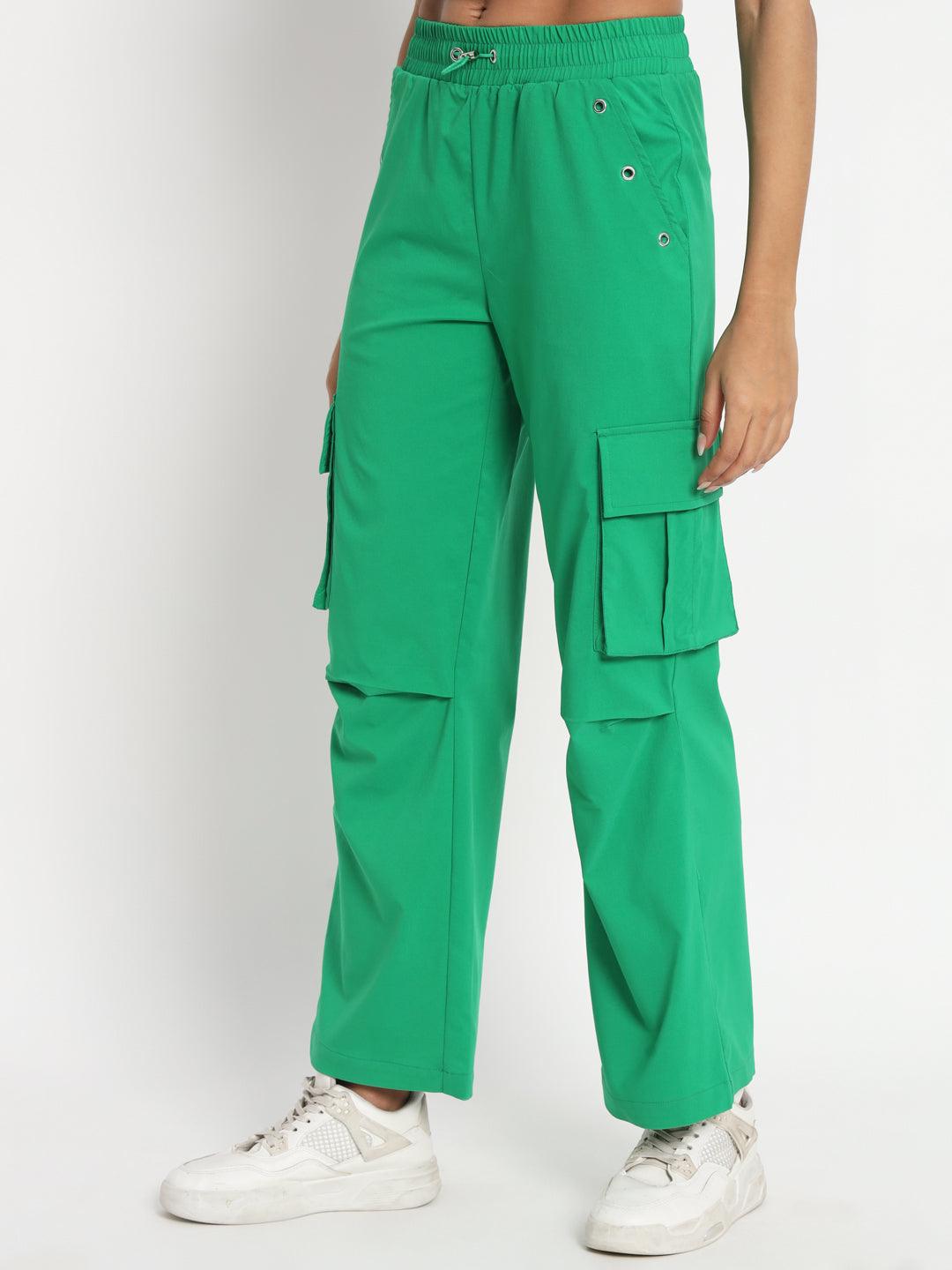 Urban Glide Green Parachute Pants - VONYQ