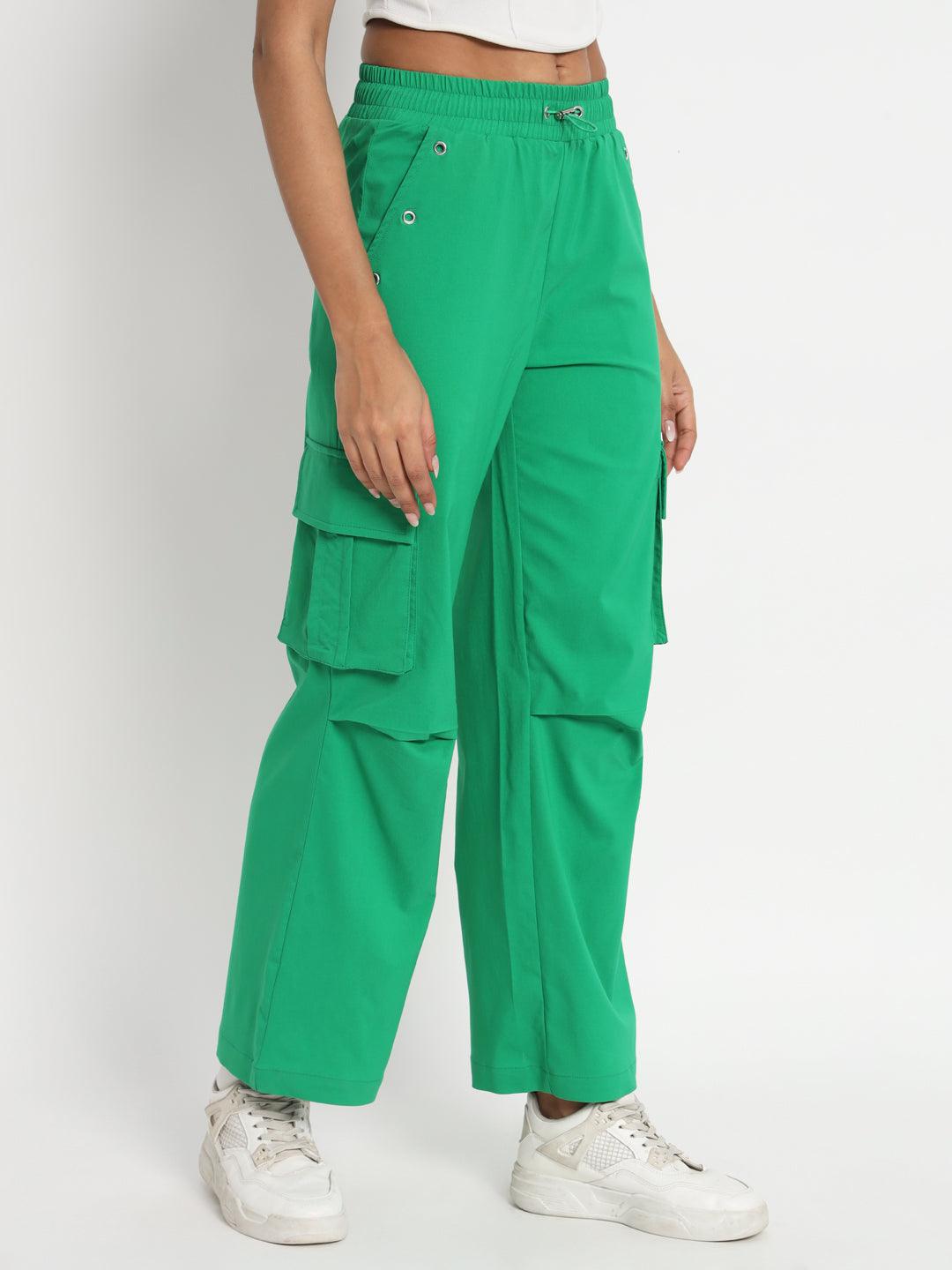 Urban Glide Green Parachute Pants - VONYQ