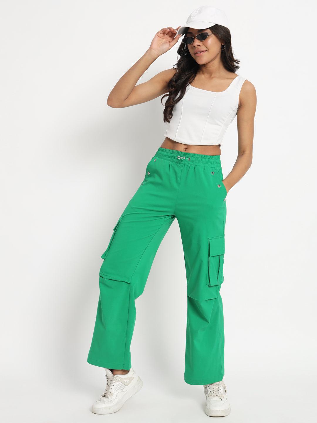 Urban Glide Green Parachute Pants - VONYQ