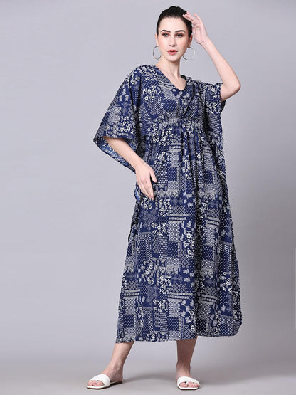 Azure Flow Kaftan Dress - VONYQ