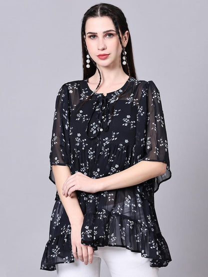Flowy Peplum Top - VONYQ