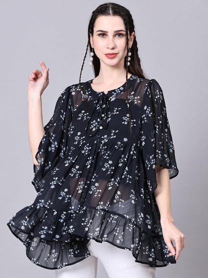 Flowy Peplum Top - VONYQ