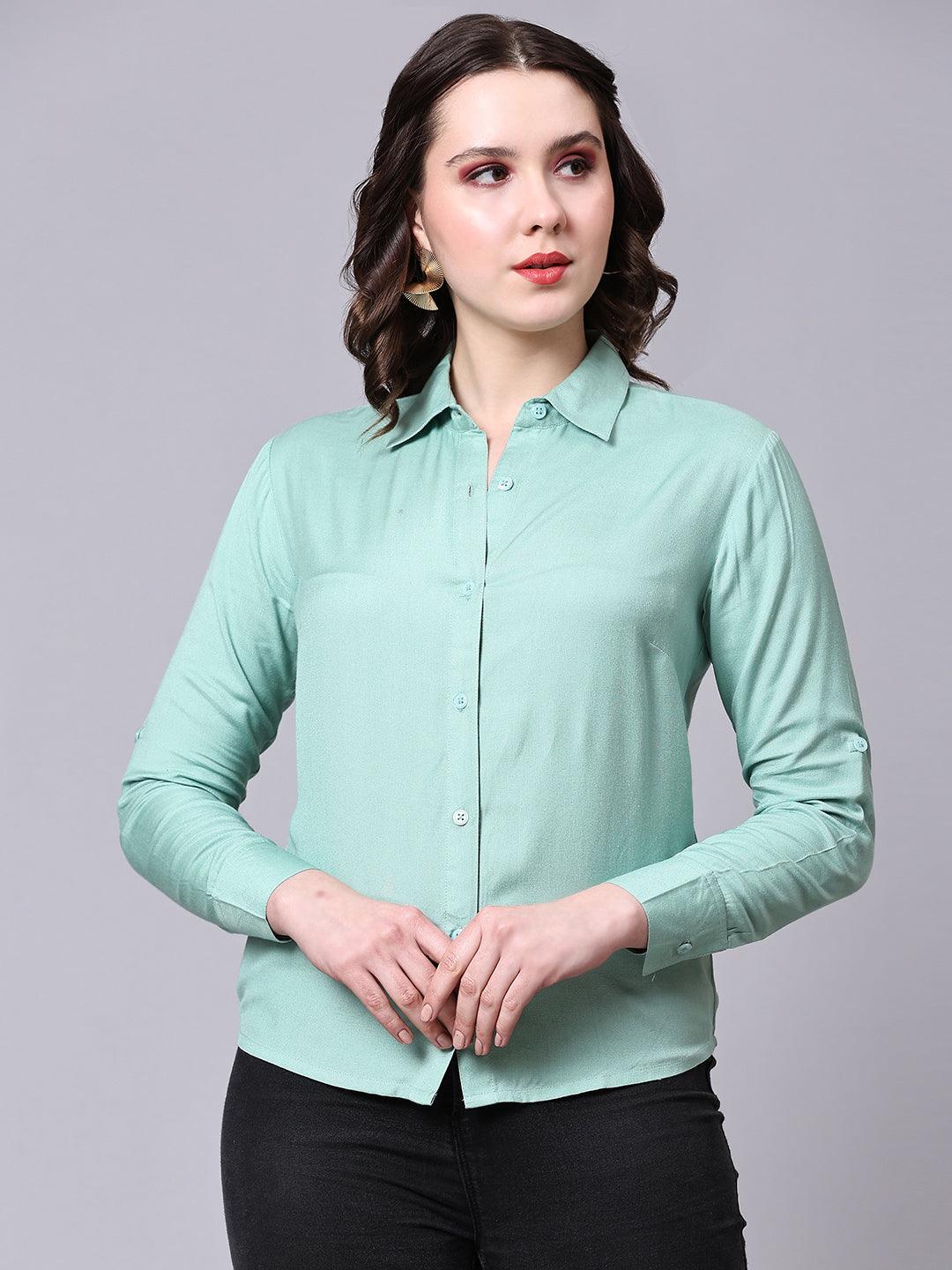 Chic Button-down Shirt - VONYQ