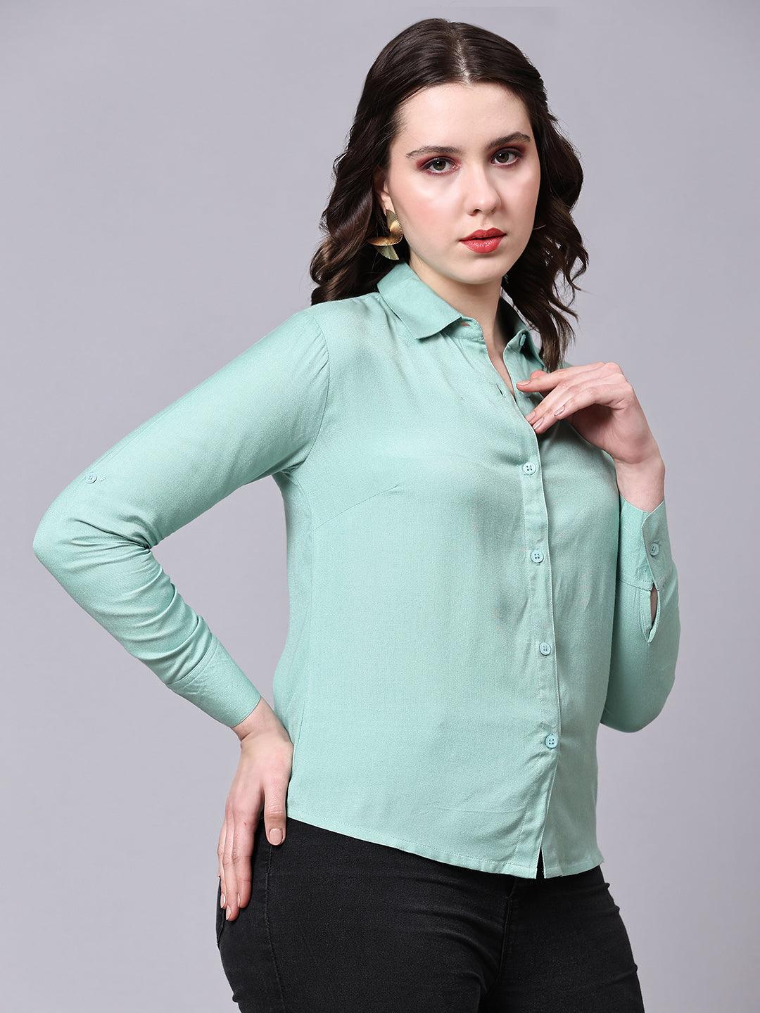 Chic Button-down Shirt - VONYQ