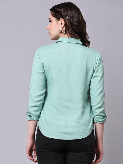 Chic Button-down Shirt - VONYQ