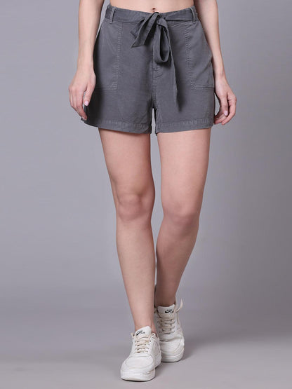 Grey Tencel Shorts - VONYQ