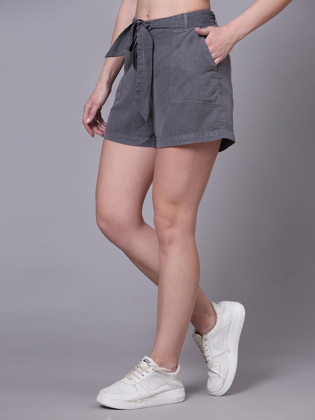 Grey Tencel Shorts - VONYQ