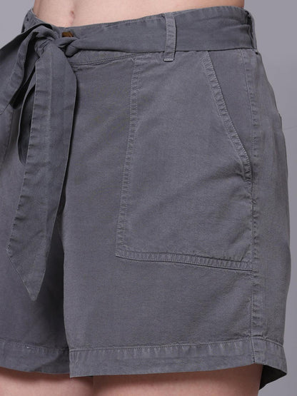 Grey Tencel Shorts - VONYQ