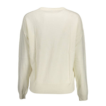 U.S. POLO ASSN. White Polyamide Women's Sweater