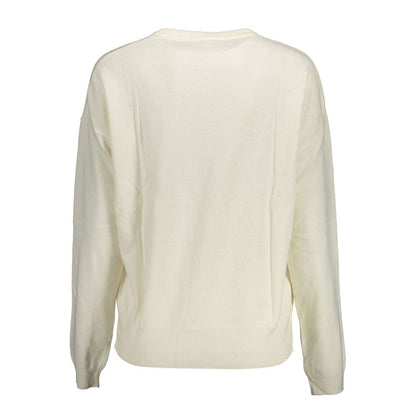 U.S. POLO ASSN. White Polyamide Women's Sweater
