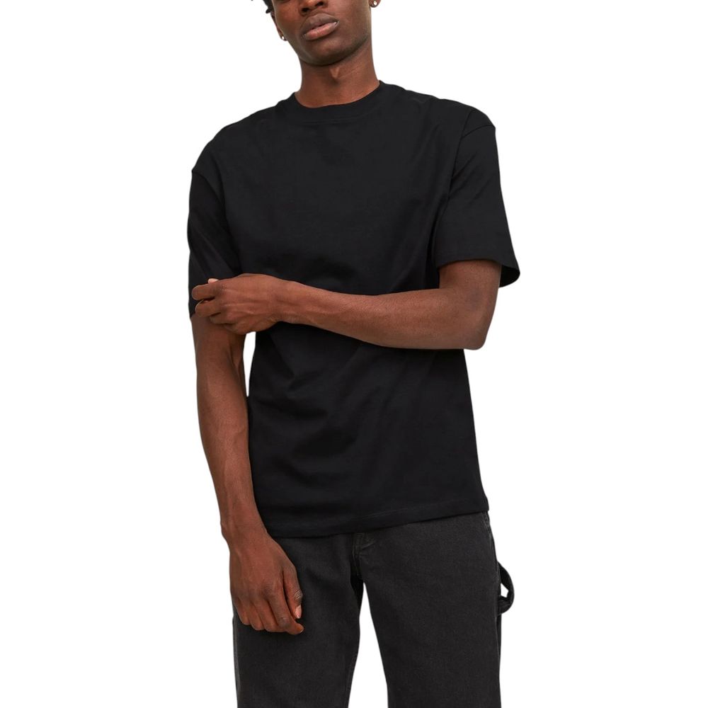 Jack Jones Black Cotton T-Shirt