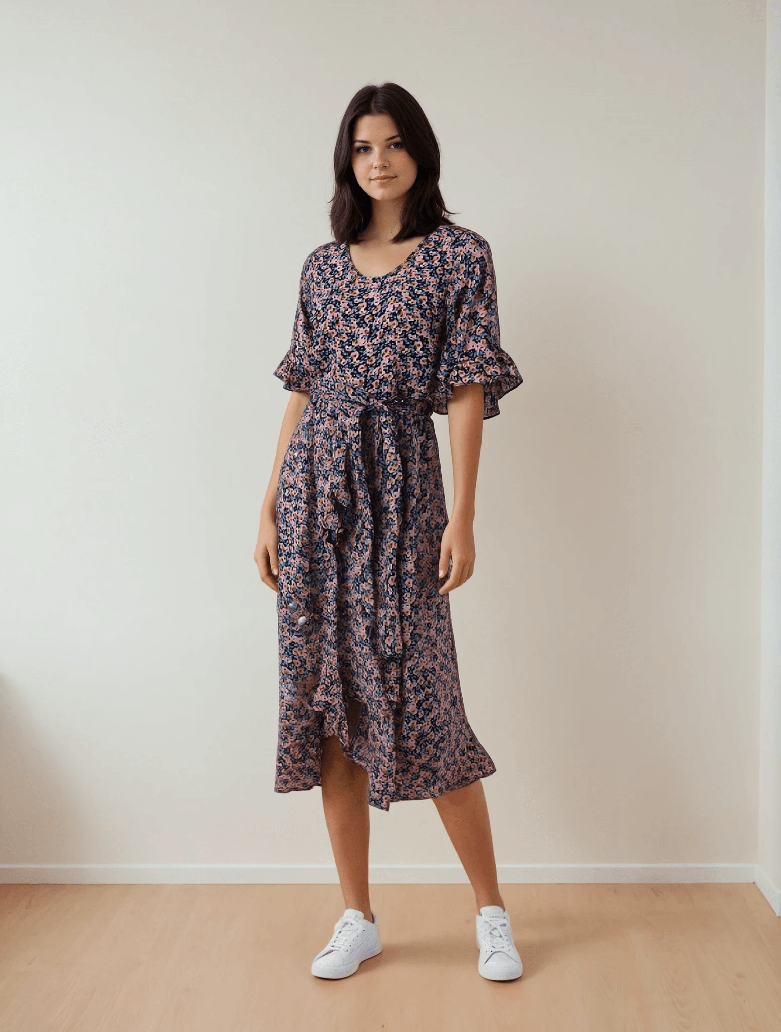 Flora Flow Asymmetrical Dress - VONYQ