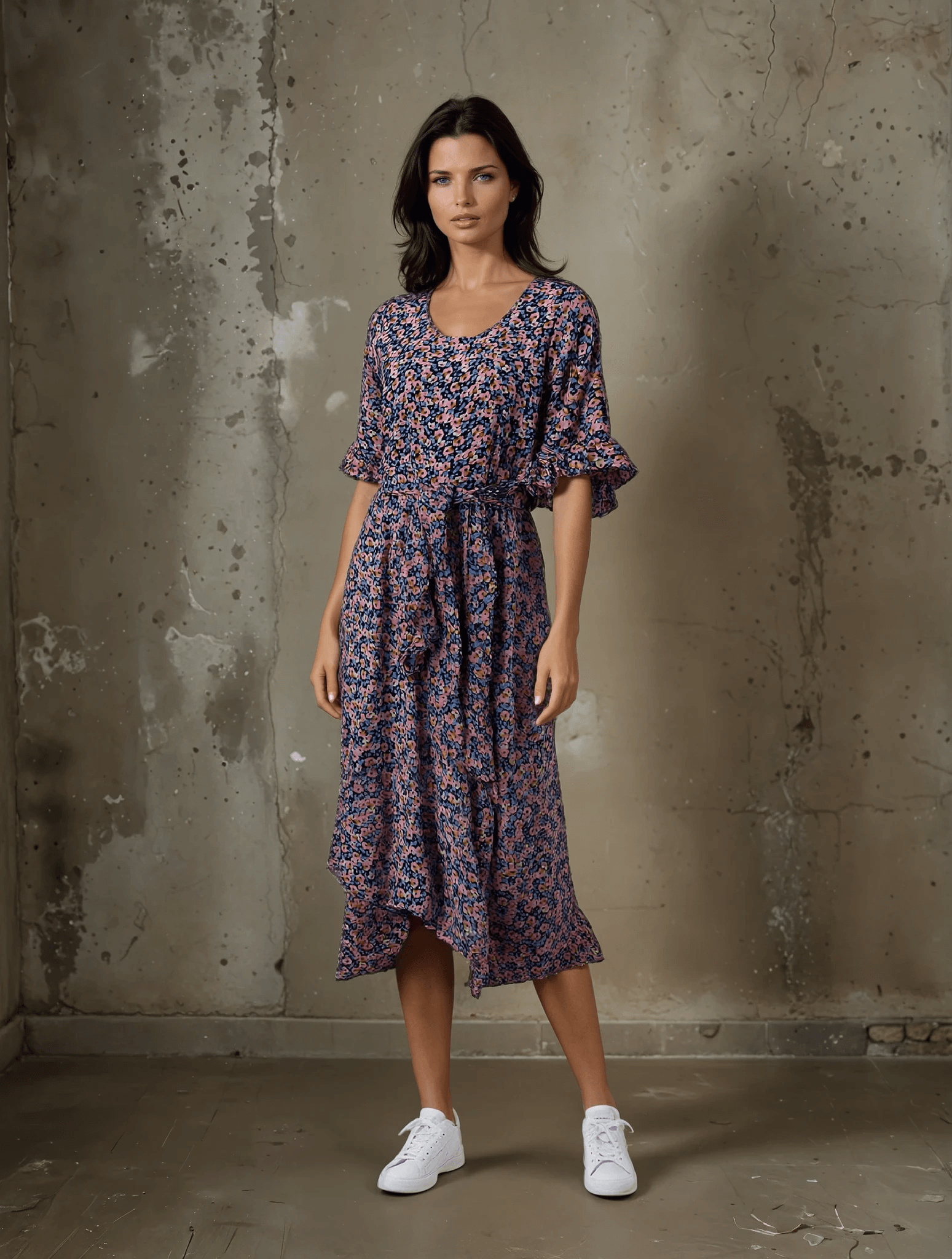 Flora Flow Asymmetrical Dress - VONYQ