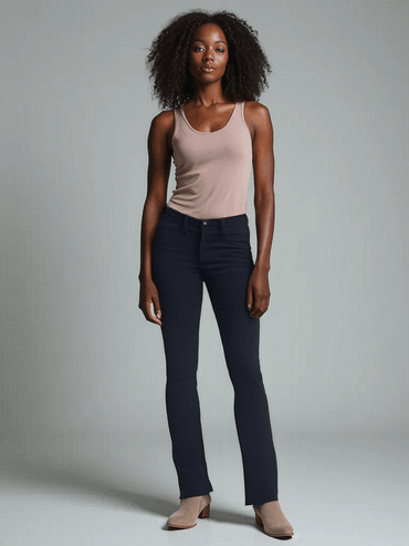 High-Waisted Petite Kick Flare Jeans - VONYQ