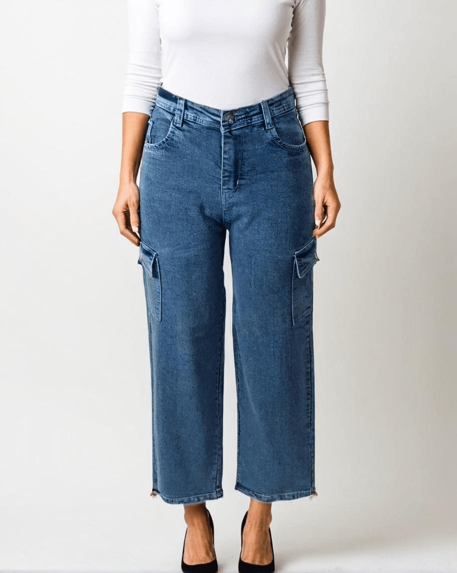 Contemporary Straight Cropped Denim - VONYQ