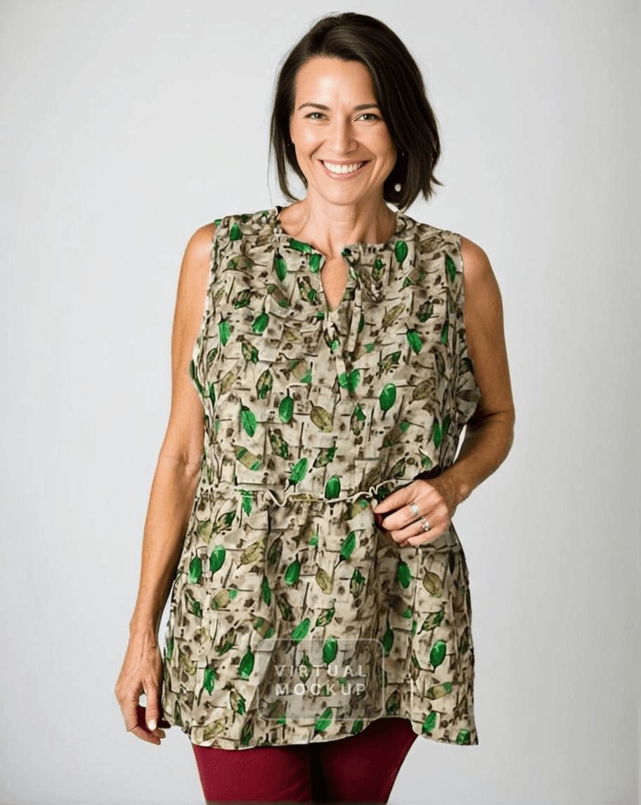 Leafy Bliss Brown Top - VONYQ