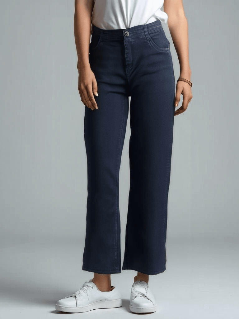 High-Rise Straight Crop Jeans - VONYQ