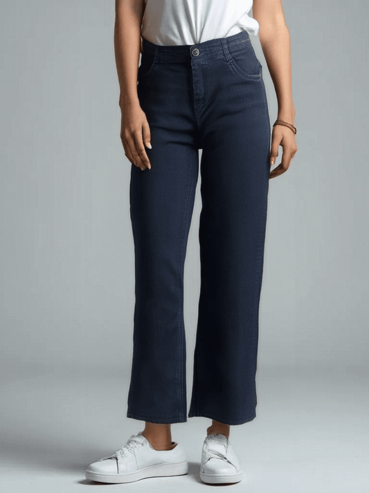 High-Rise Straight Crop Jeans - VONYQ