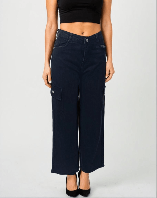 High-Rise 6-Pocket Cropped Jeans - VONYQ