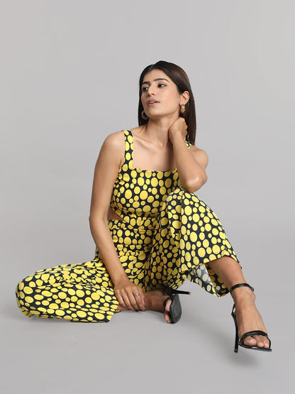 Chic Polka Dot Jumpsuit - VONYQ