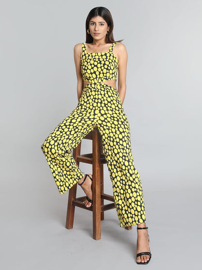 Chic Polka Dot Jumpsuit - VONYQ