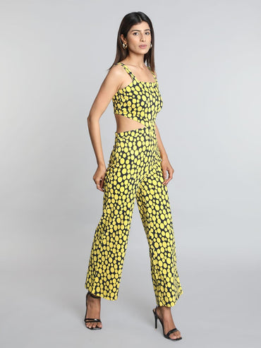Chic Polka Dot Jumpsuit - VONYQ