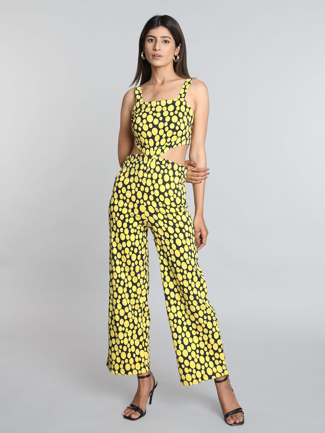 Chic Polka Dot Jumpsuit - VONYQ