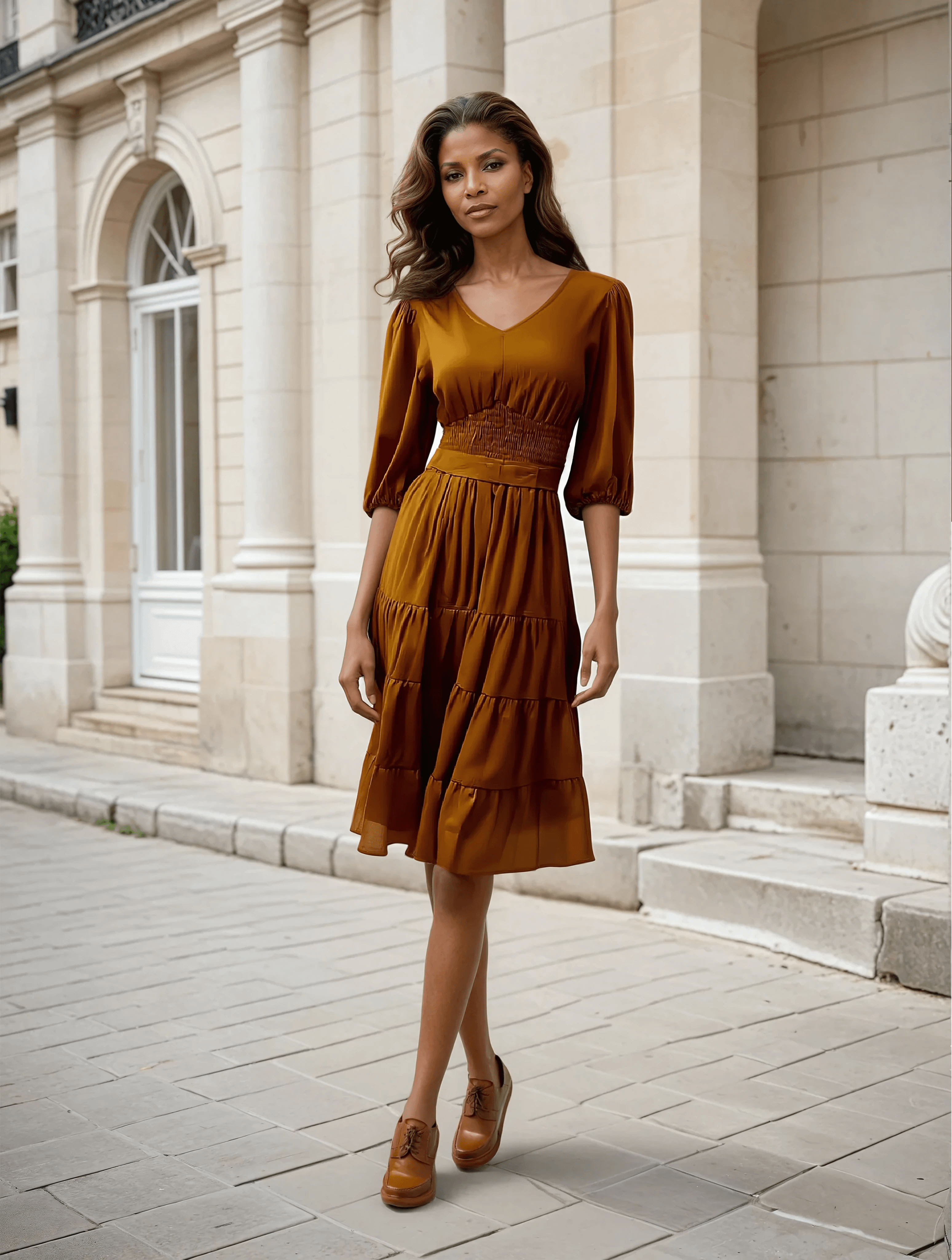 GraceFlow Smocked Dress - VONYQ