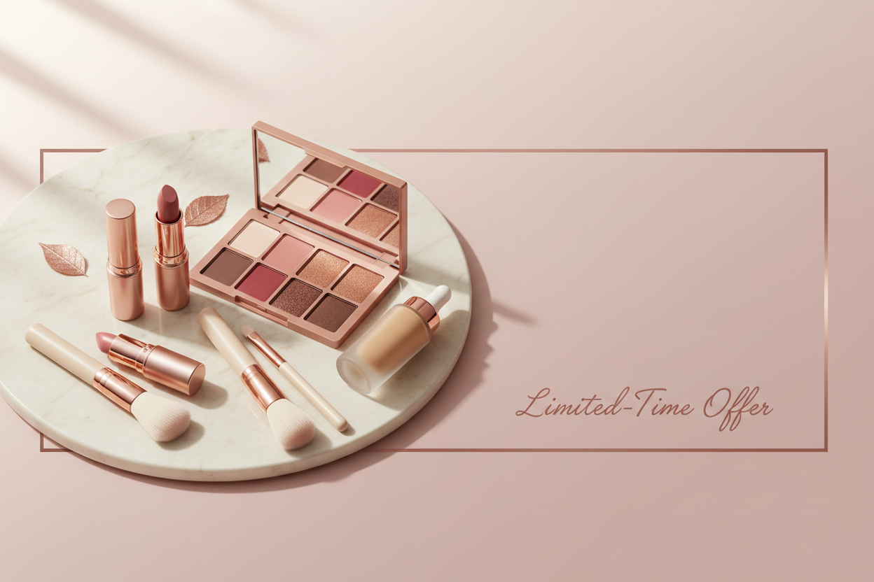 make a banner for the women makeup offer 